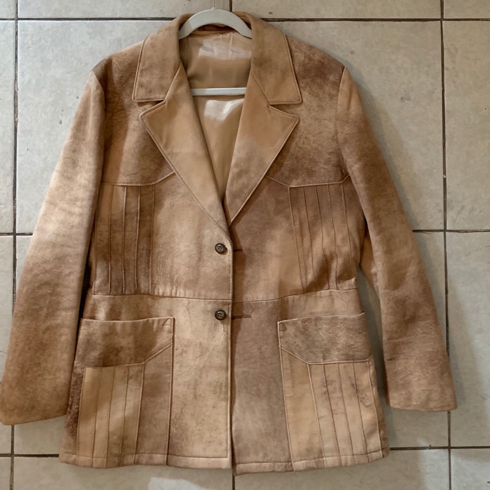 Robert Lewis variegated suede blazer